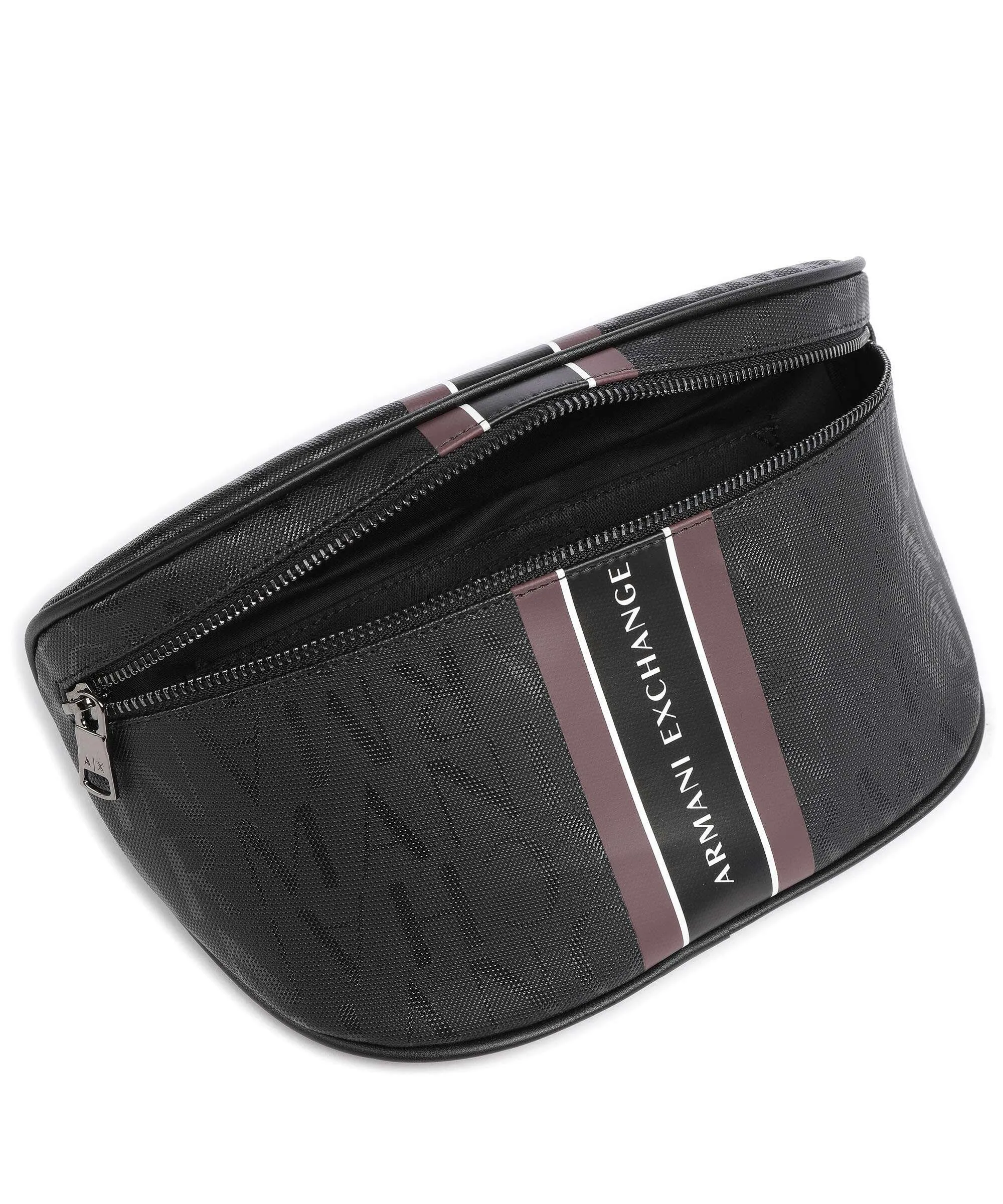  Armani Exchange Marsupio pelle sintetica nero  