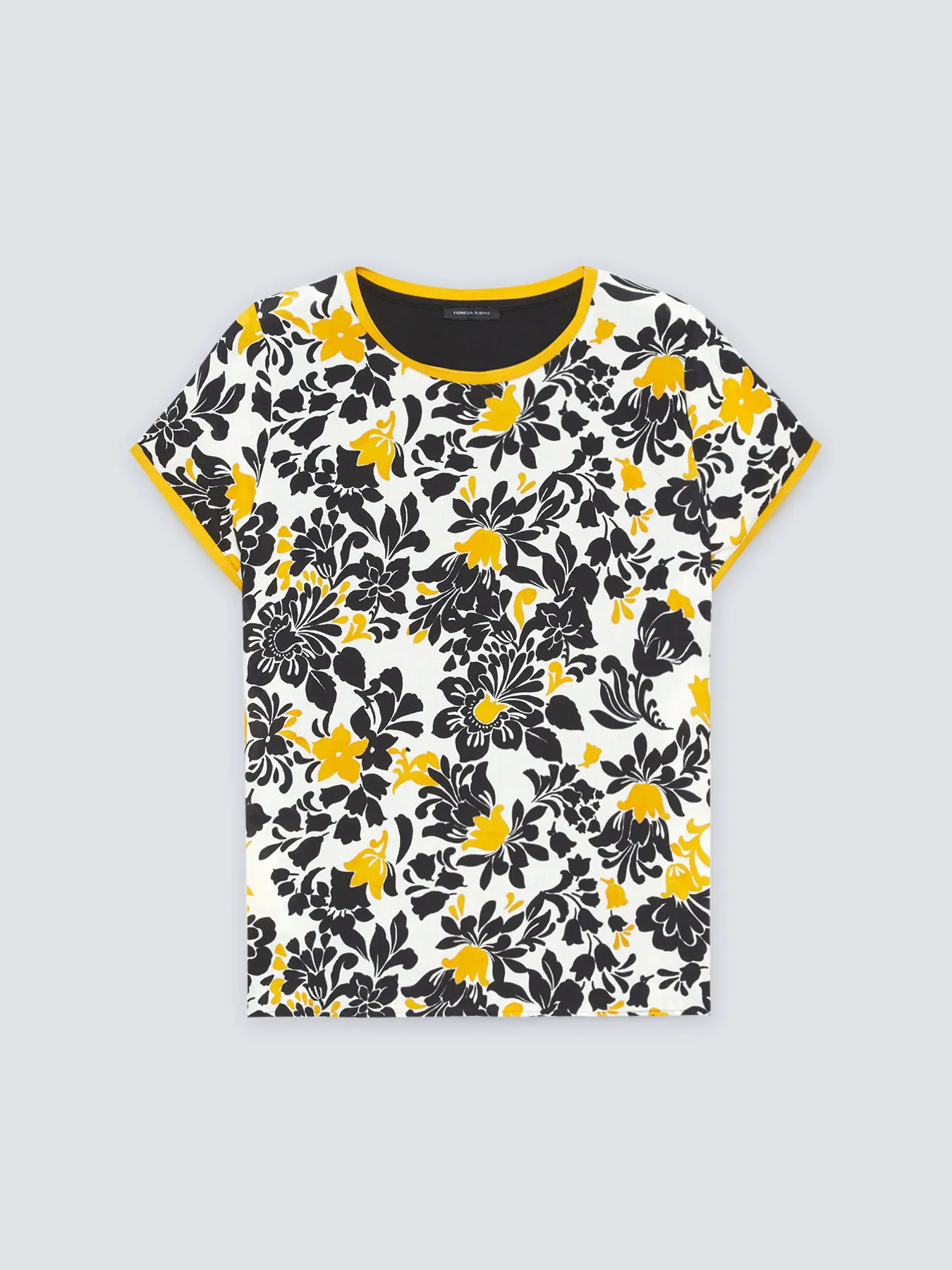 Blusa con stampa a fiori