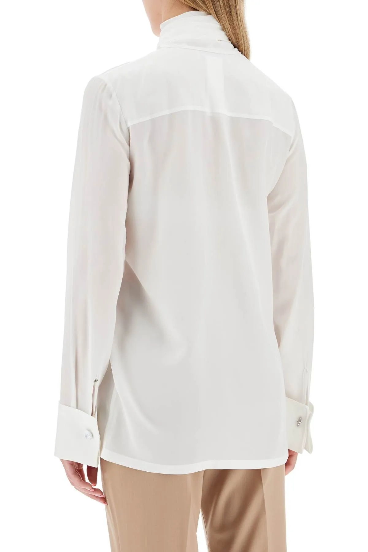 Blusa in crepe de chine di seta 'Elleni'