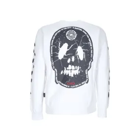 felpa girocollo uomo rank crewneck WHITE