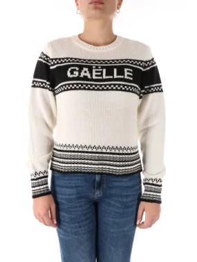 Gaelle Paris maglione girocollo con logo