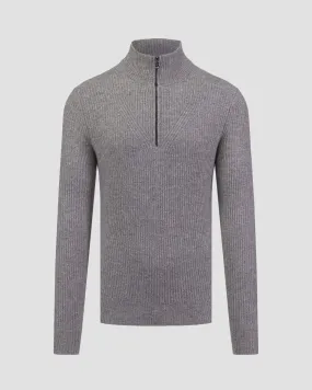 Maglione grigio in cashmere da uomo BOGNER Rook 88703804-17