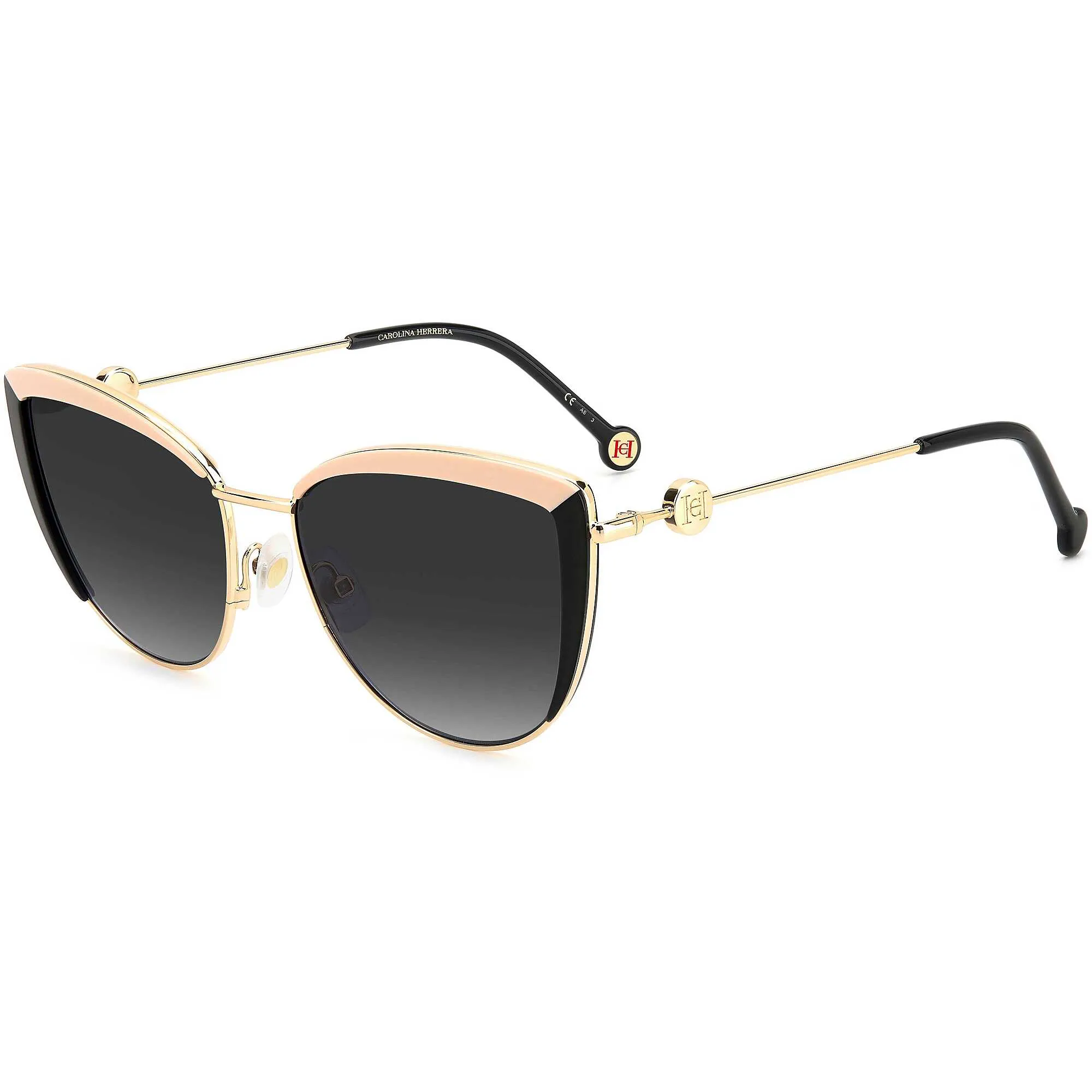 occhiali da sole Carolina Herrera neri forma Cat Eye