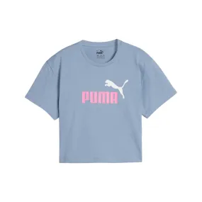 Puma copred short sleeve t-shirt with logo print 845346-20 light blue