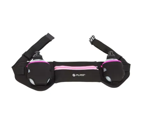 Pure 2Improve marsupio con borracce per la corsa Belt P2I201670 255560 nero fucsia